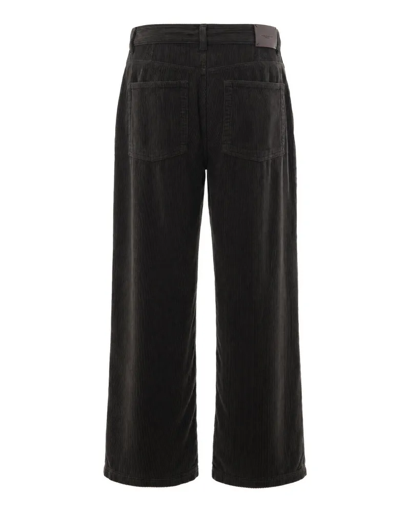 Paolo Pecora Milano Garment-Dyed Corduroy Trousers — Brown Brown