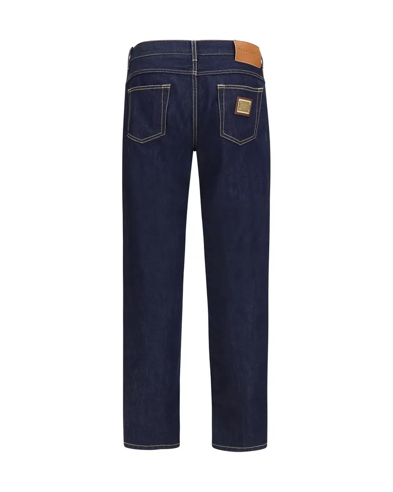 Dolce & Gabbana Men's Blue Cotton Jeans Denim Clothing Navy