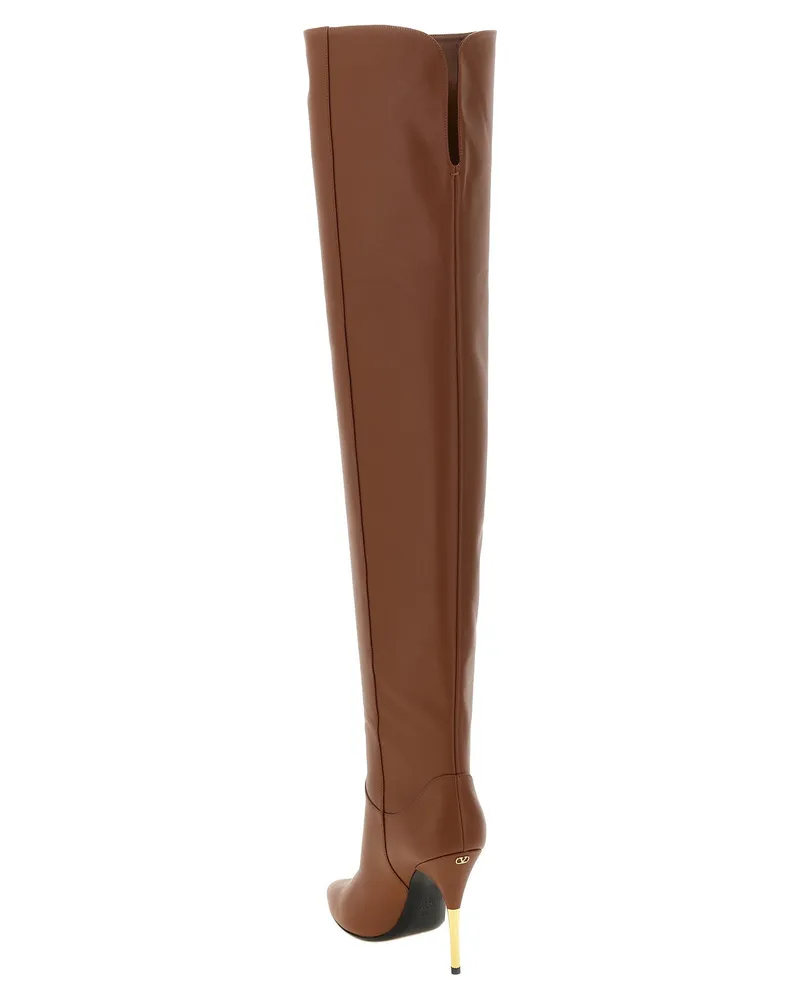 Valentino Garavani Deboot Boots — Brown Brown