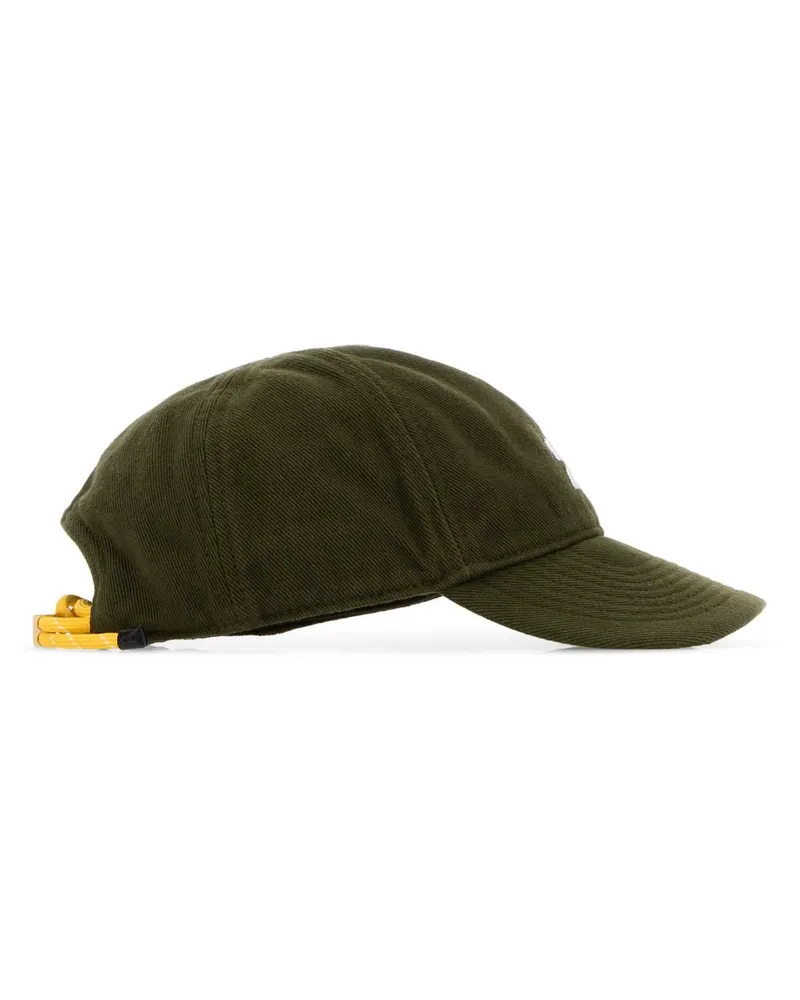 Miu Miu Women's Olive Green Cotton Baseball Cap Boscogiallo Cappelli E Fasce Per Capelli Hat Green