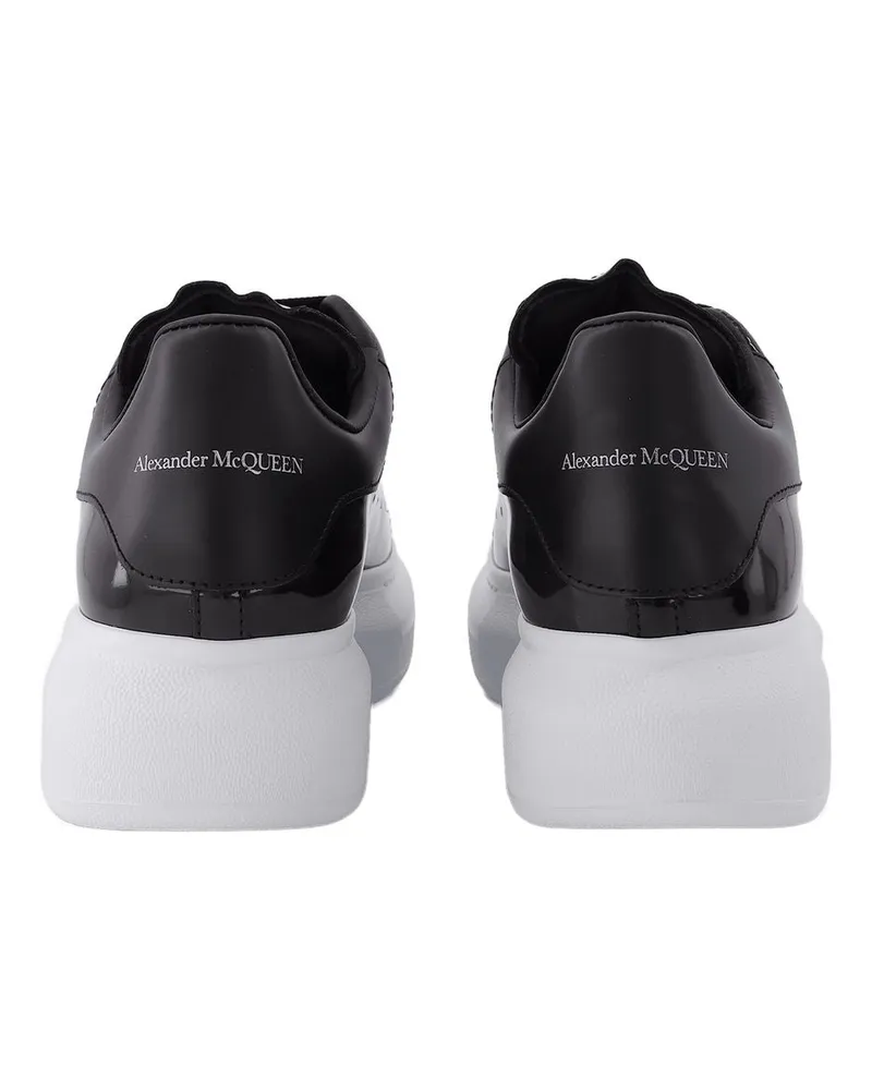 Alexander McQueen Women's Oversize Platform Sneaker Black Leather Black