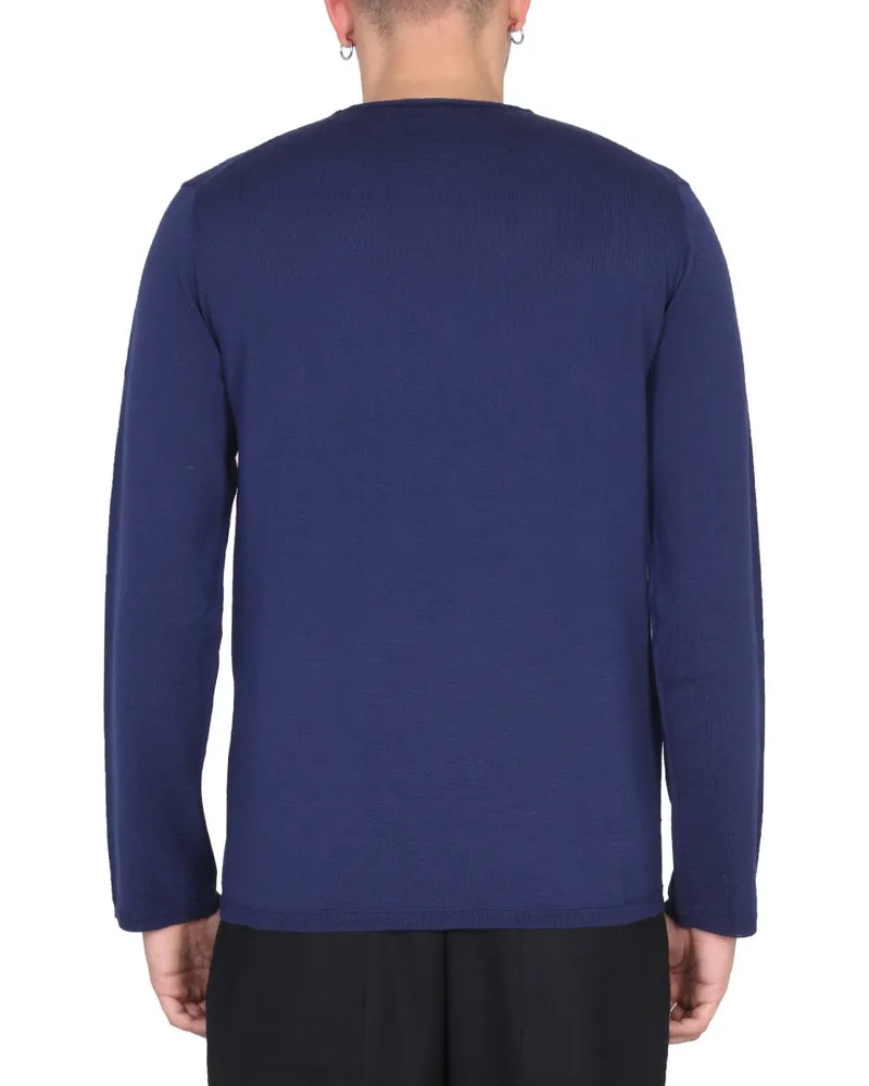 Comme des Garçons Wool Jersey Sweater — Blue Blue