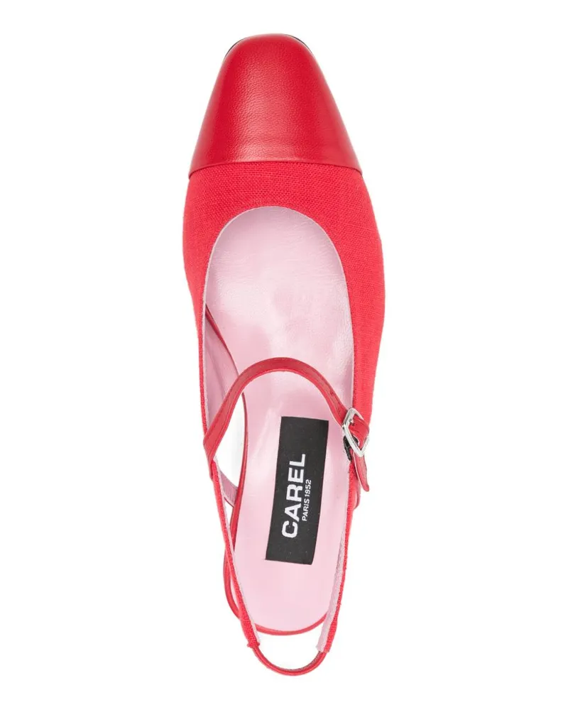 Carel Oceano Slingback Flat — Red Red