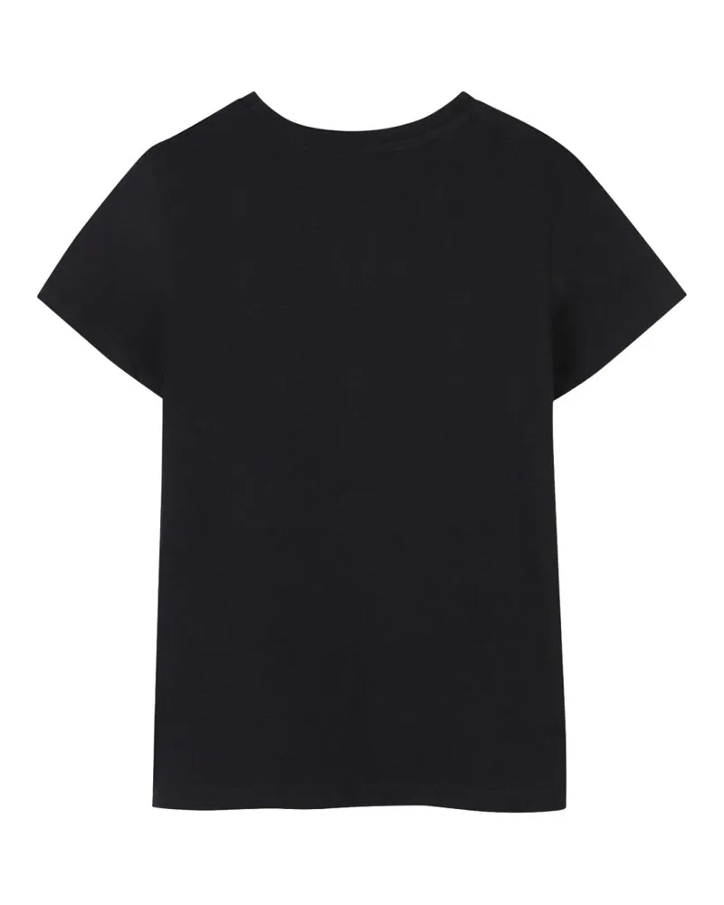 Sonia Rykiel Cotton Crew Neck T-Shirt — Black Black