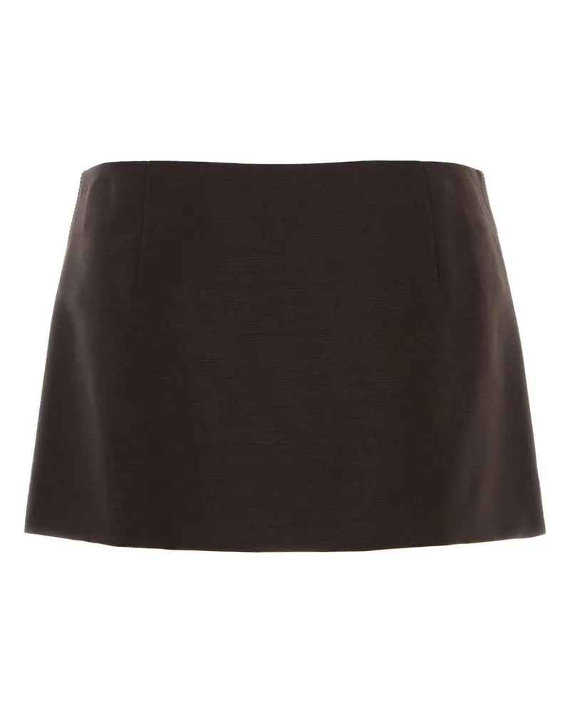 Miu Miu Cacao Gonne Skirt Brown