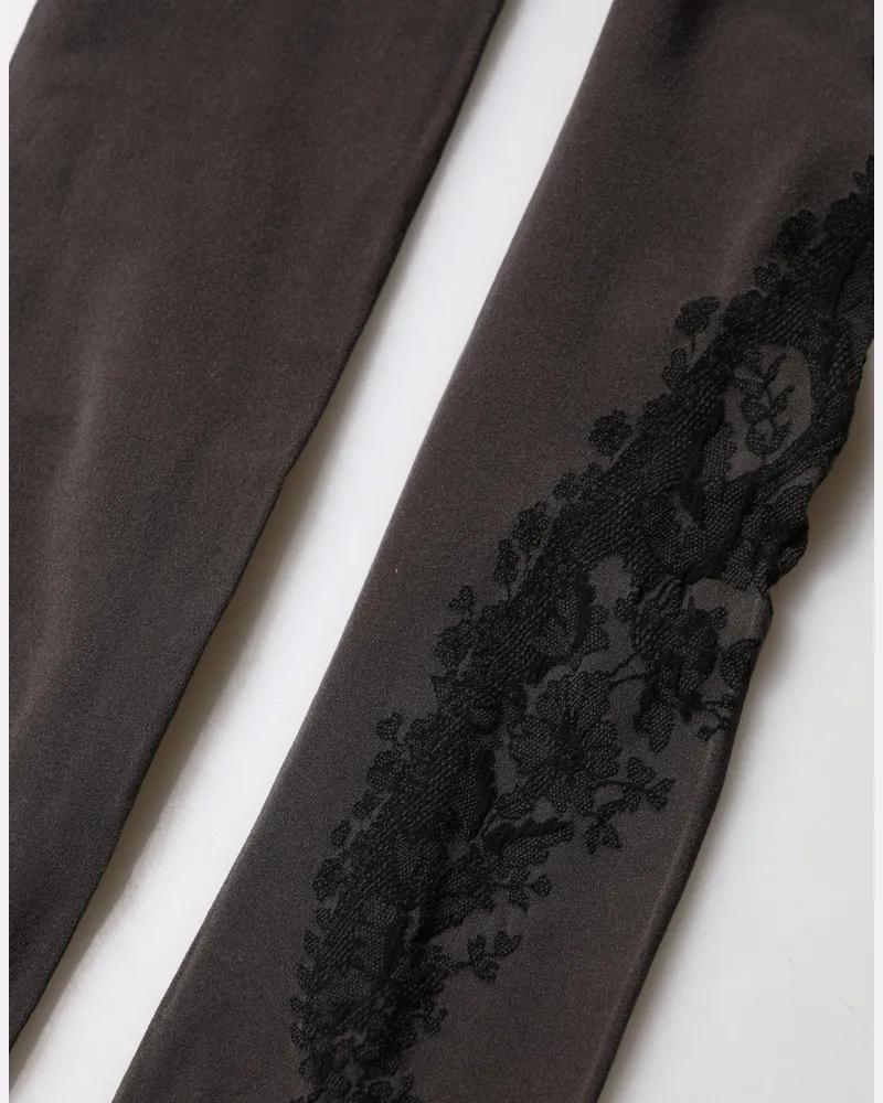 Dolce & Gabbana Black Nylon Tights Stocking Pantyhose Women Socks Clothing Black
