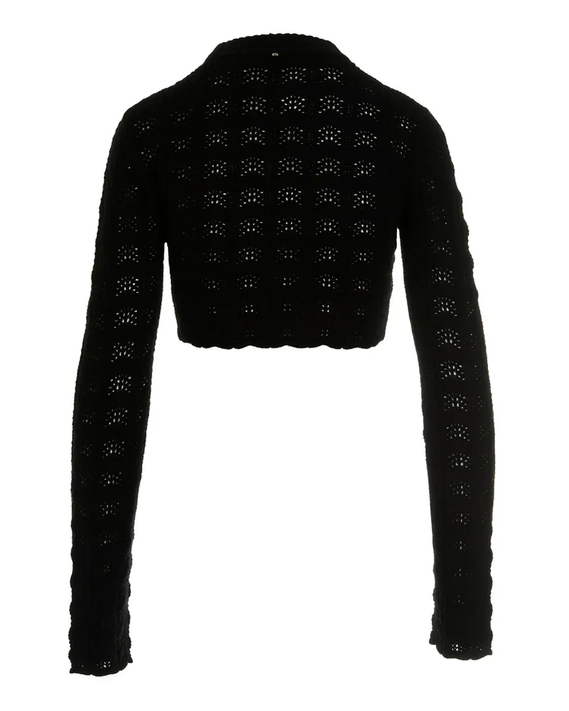SPORTMAX Women's Black Wool Cardigan Clothing Black