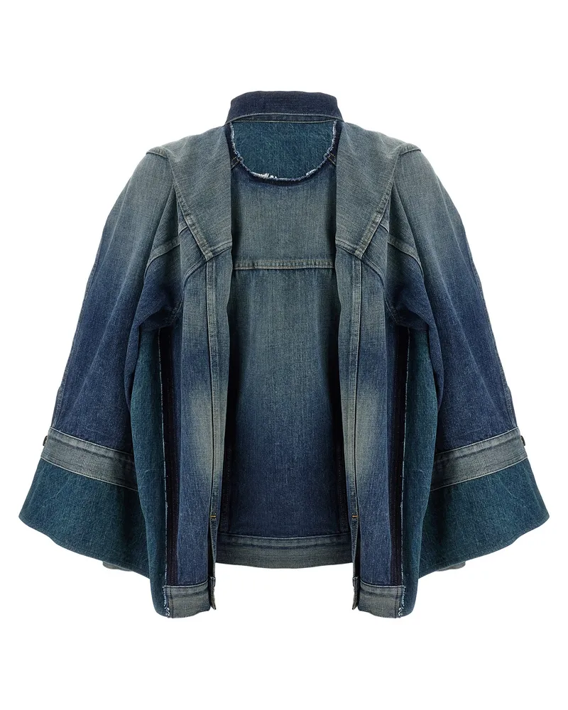 Junya Watanabe Women's Blue Cotton Denim Jacket Clothing Blue