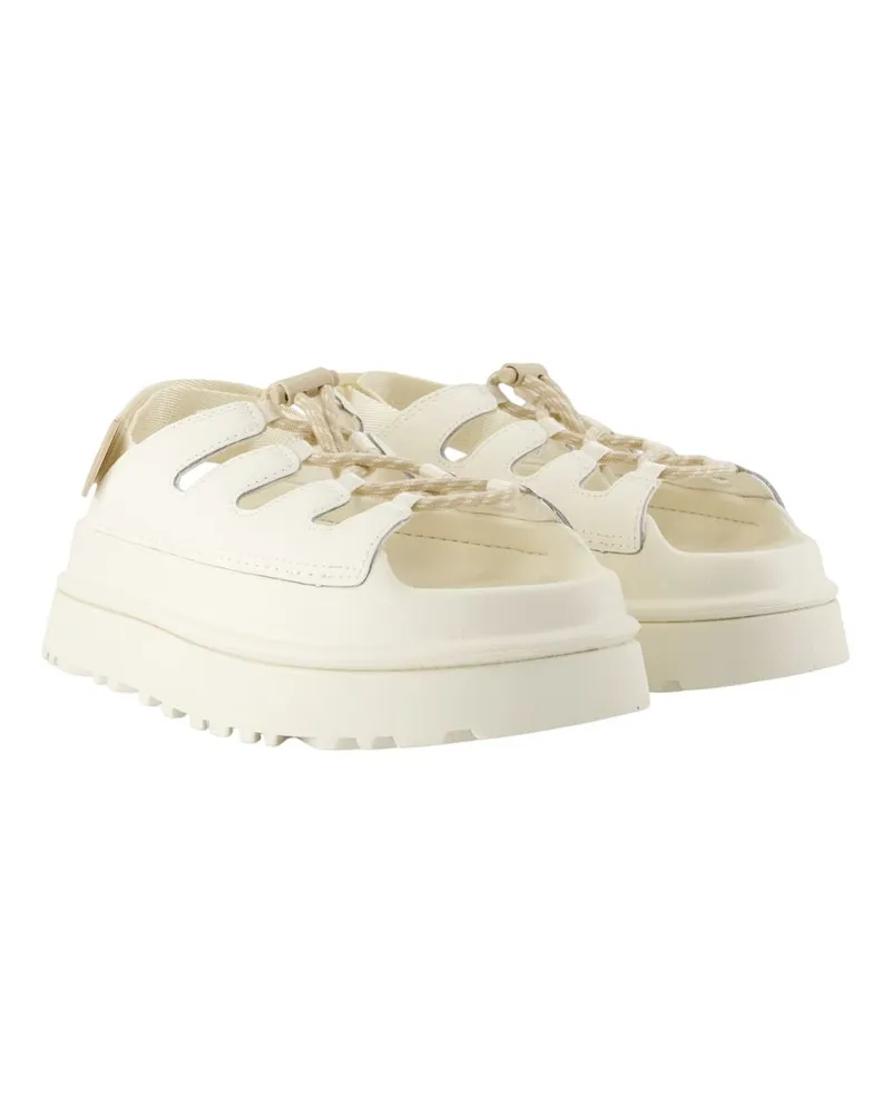 UGG Women's Goldenglow Toggle Sandals -  Leather Beige Calfskin Shoes Beige