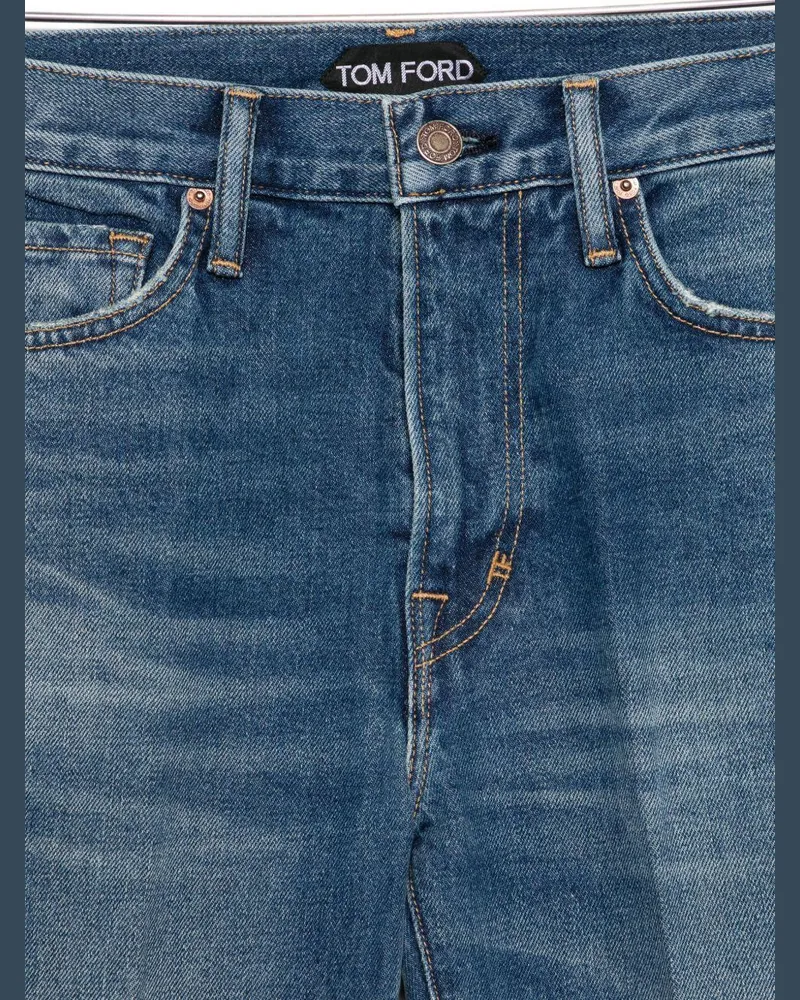 Tom Ford Women's Jeans Blue Cotton Blue