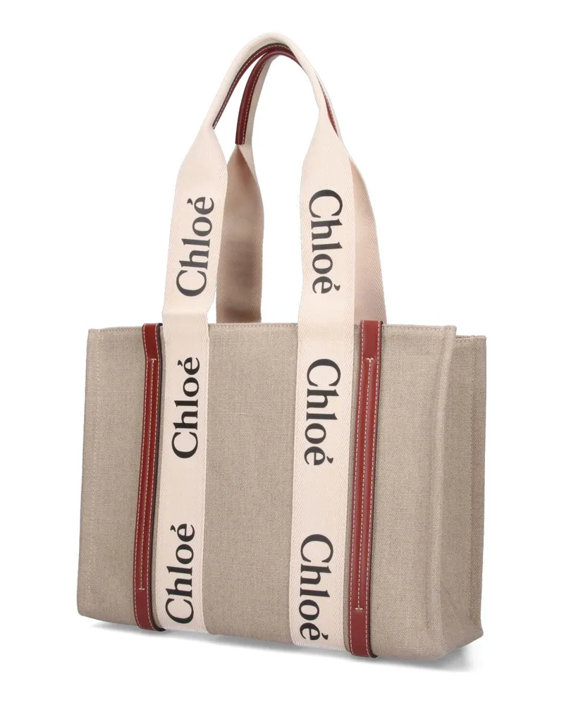 Chloé Women's Chloè Bags White Linen Beige