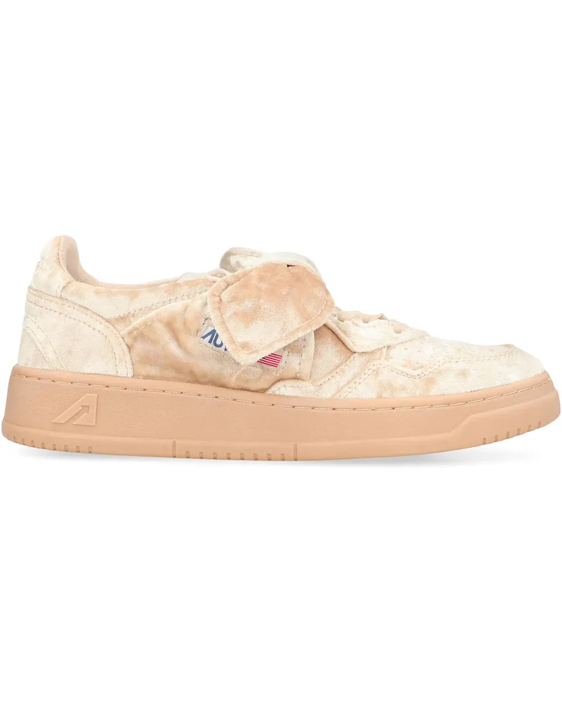 AUTRY Women's Low-Top Sneakers Medalist Pale Pink Polyester Trainers Pink