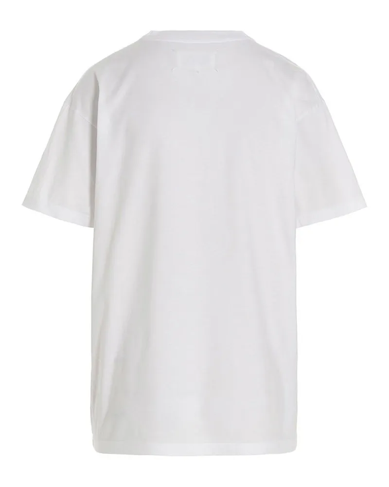 Maison Margiela Logo-Print Cotton T-shirt — White White