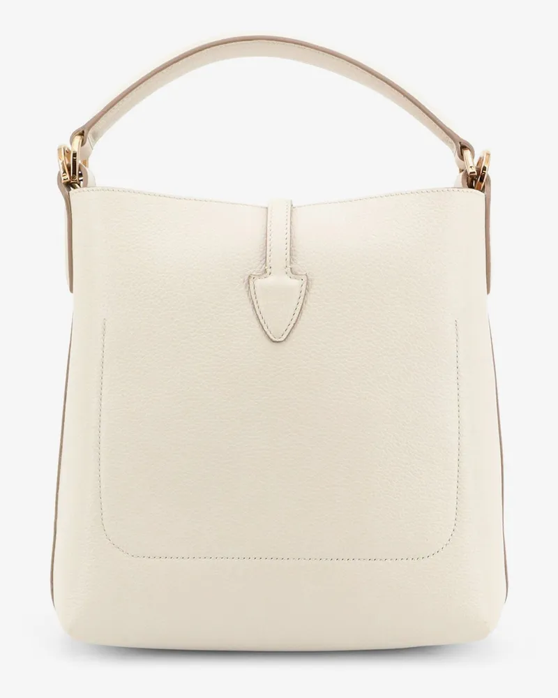 TOD'S Women's Crossbody Bag Timeless T Beige Leather Shoulder Beige