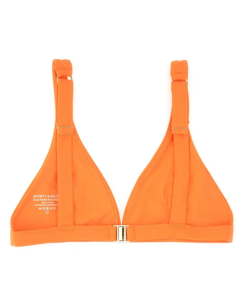 SPORTY & RICH Romy Swim Shorts — Orange Orange