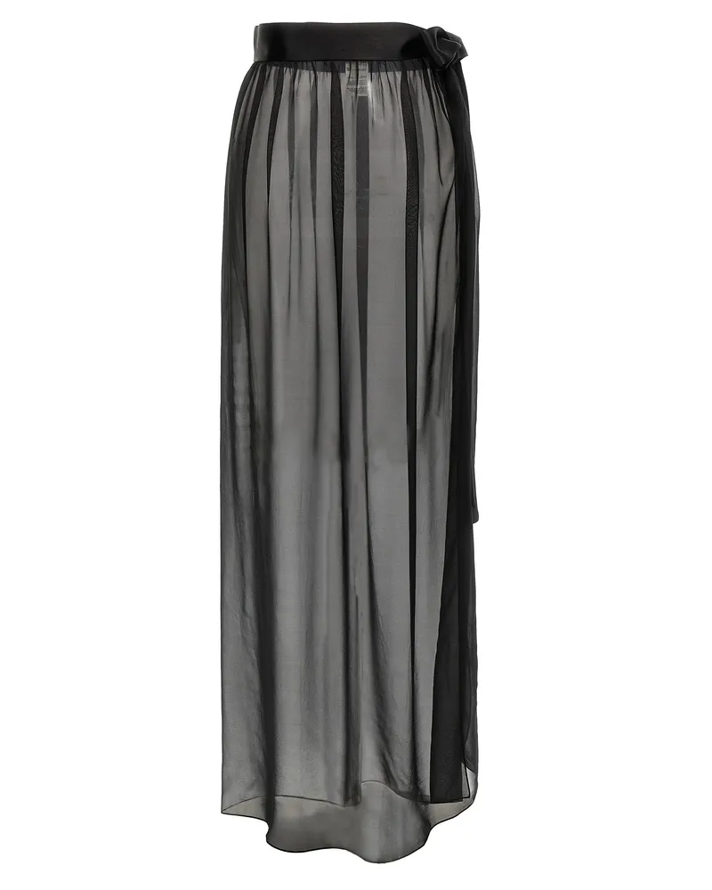 Dolce & Gabbana Women's Black Silk Mini Skirt Black
