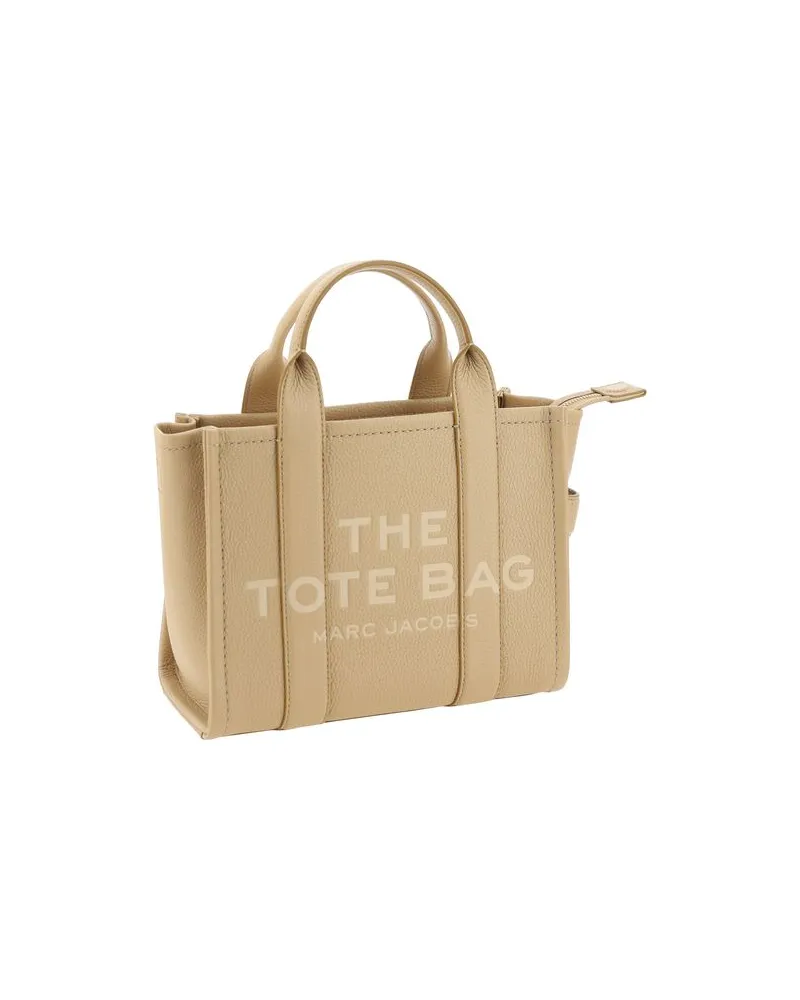Marc Jacobs Women's Beige Calf Leather Bos Taurus Handbag Bag Beige