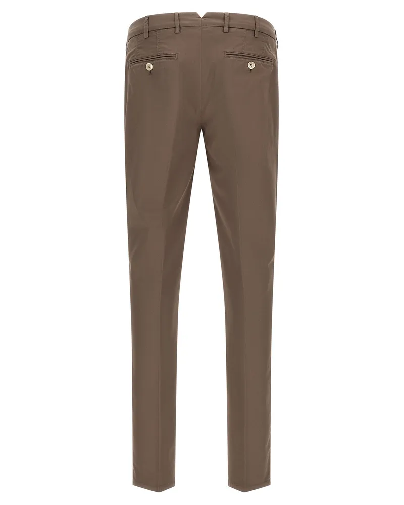 Brunello Cucinelli Men's Beige Cotton Casual Pants Beige