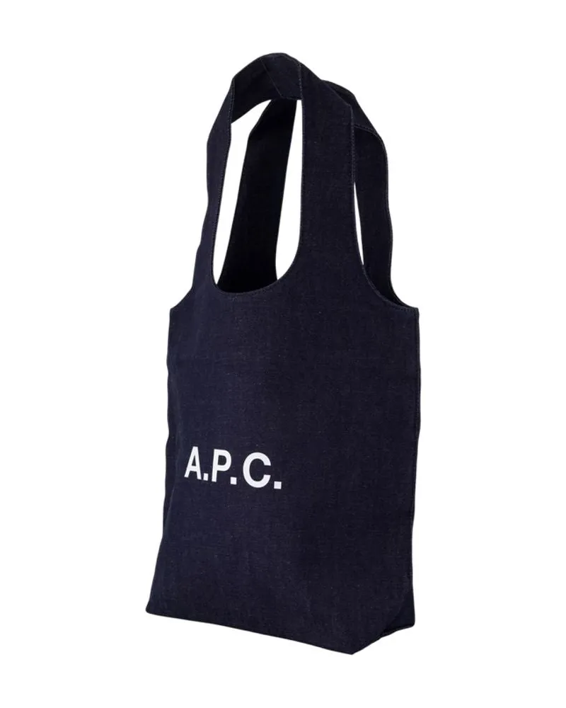 A.P.C. Women's Ninon Tote Navy Cotton Navy