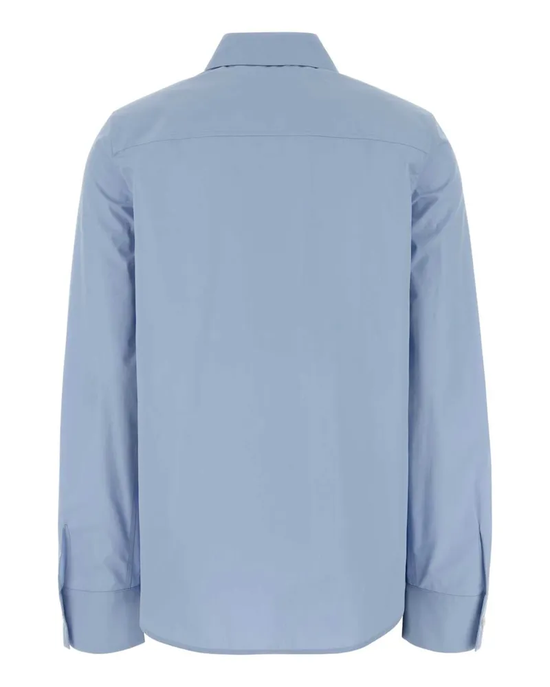 Jil Sander Women's Light Blue Poplin Shirt Powderblue Cotone Camicie Blue