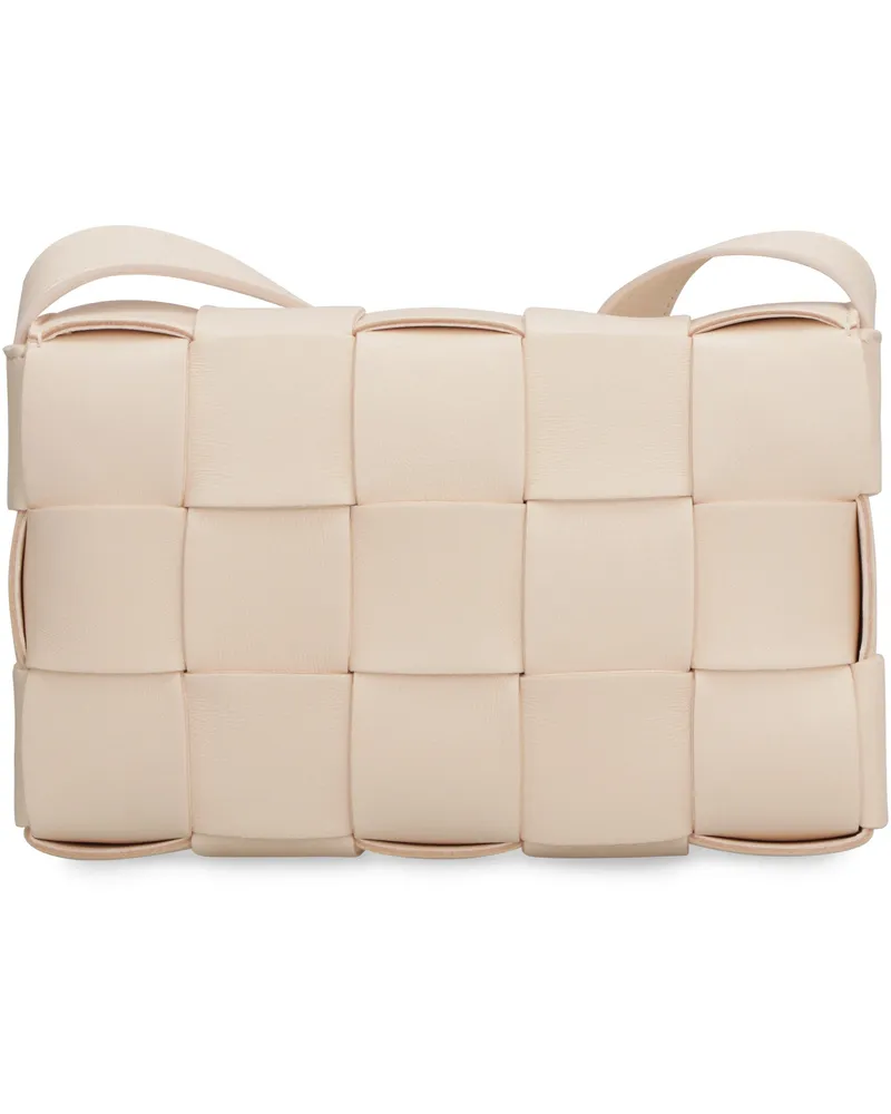 Bottega Veneta Women's Crossbody Bag Cassette Macaron Lamb Leather Shoulder Beige