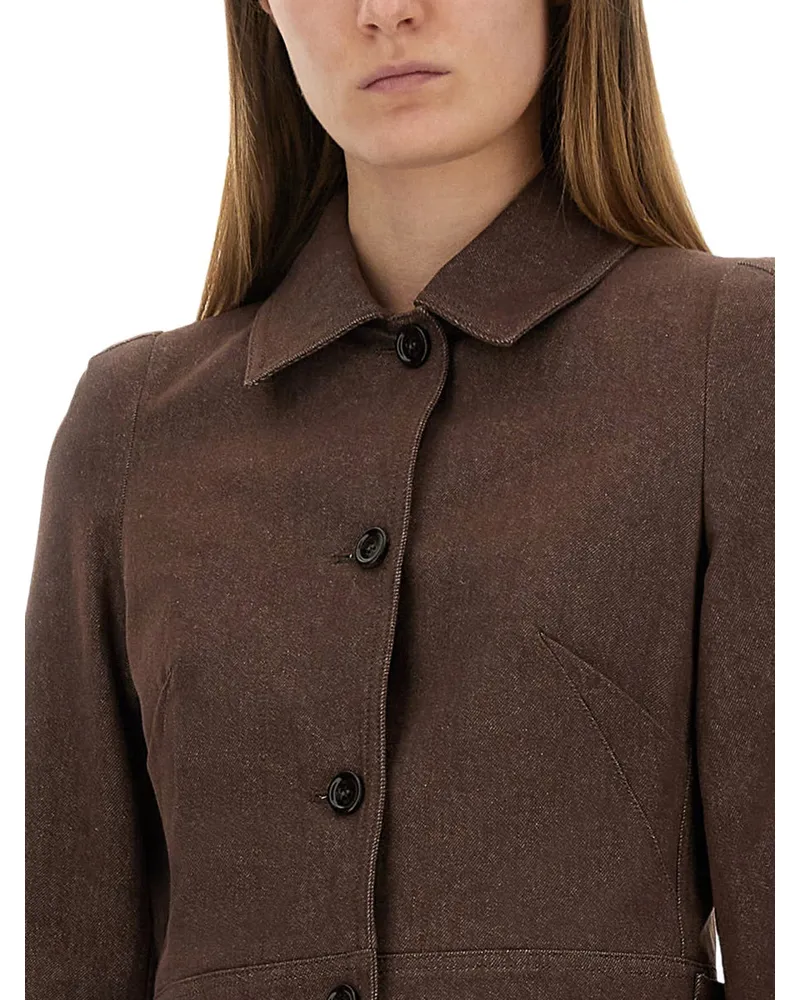 Max Mara Carp Jacket — Brown 