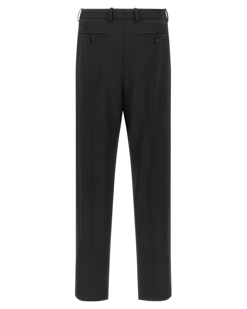 Saint Laurent Men's Black Wool Dress Pants Black