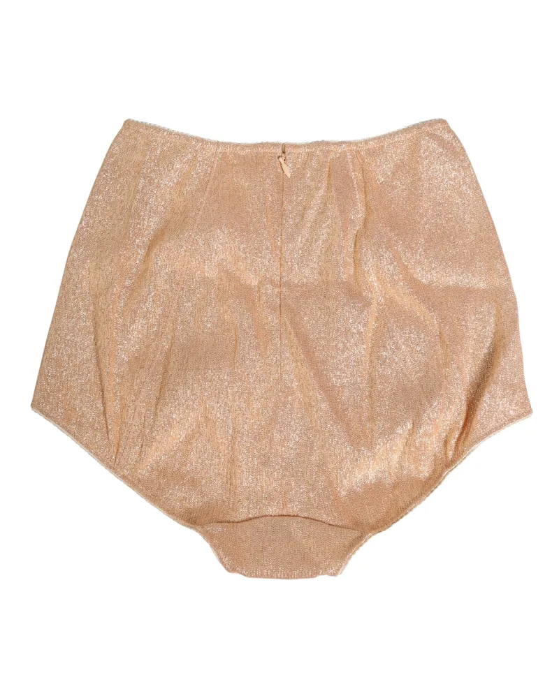 Dolce & Gabbana Women's Beige Silk Blend High Waist Girdle Panty Underwear Clothing Beige