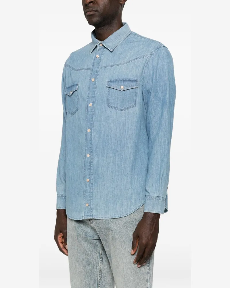 Emporio Armani Denim Shirt — Blue Blue