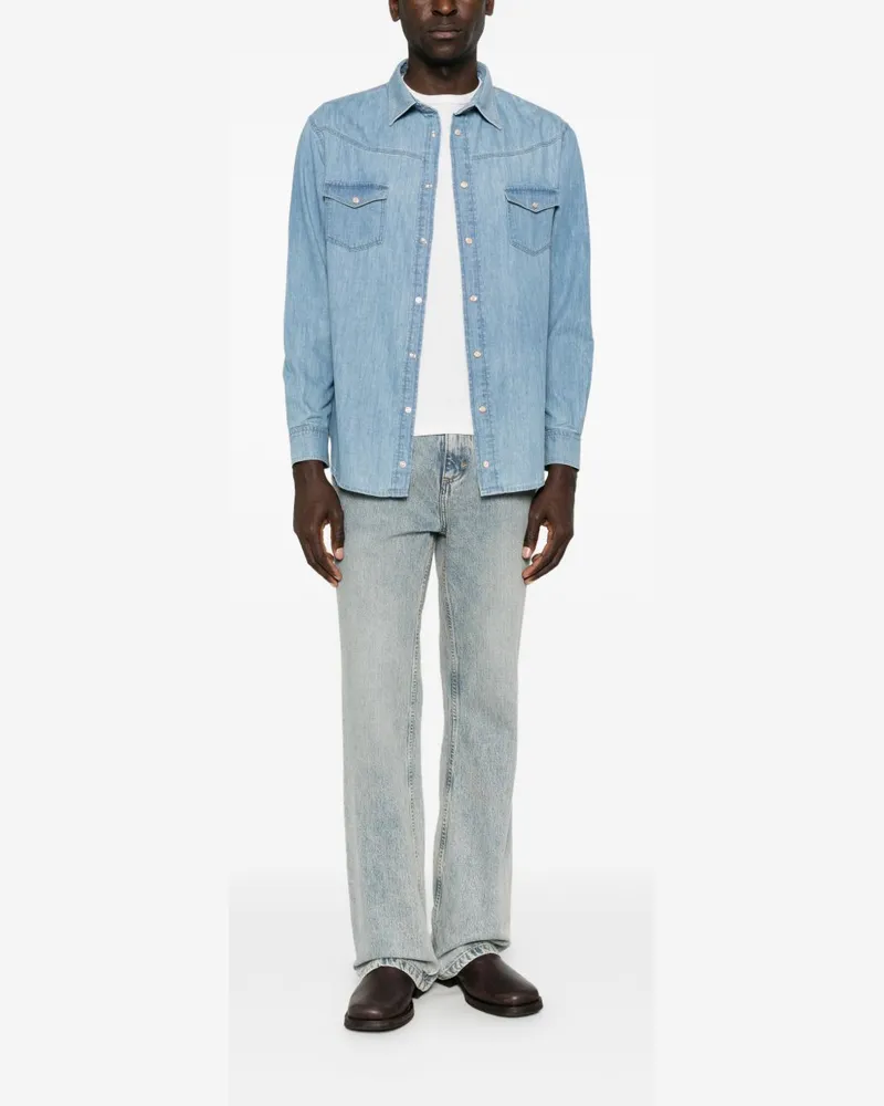 Emporio Armani Denim Shirt — Blue Blue