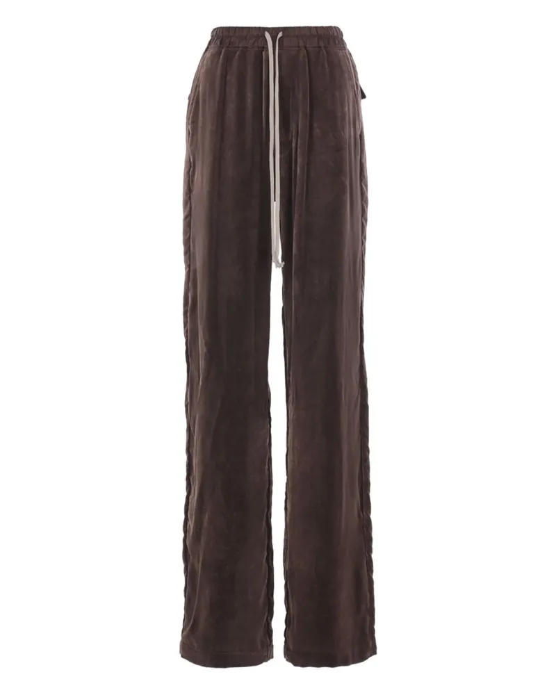 Rick Owens Viscose-Silk Blend Trousers — Multicolor Multicolor