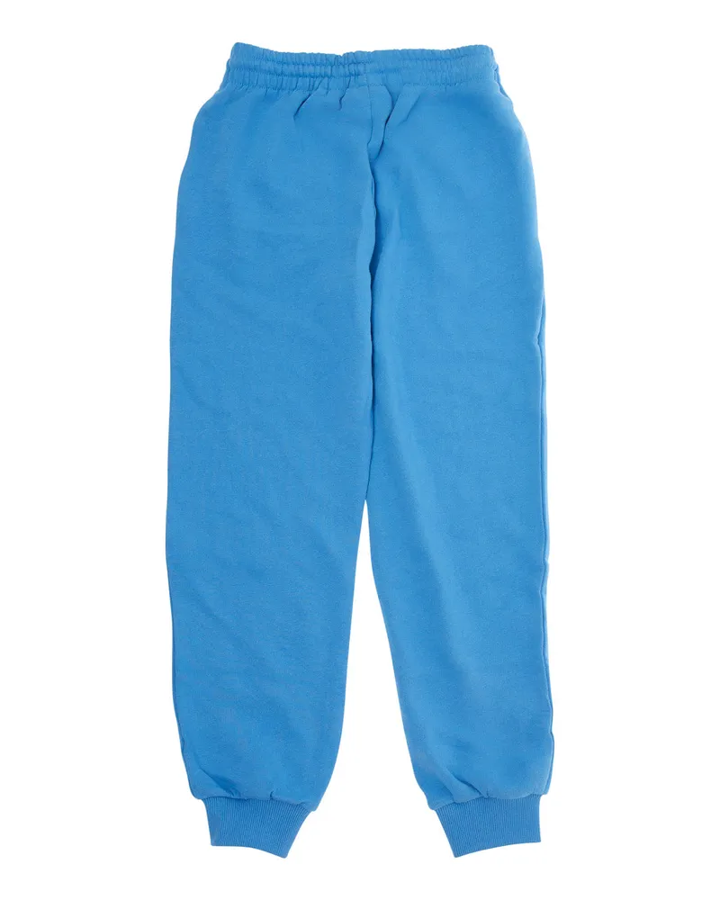 Mini Rodini Boys' Light Blue Trousers With Front Embroidery Cotton Blue