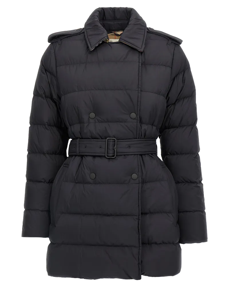 Burberry Women's Black Polyamide Coat Clothing Black