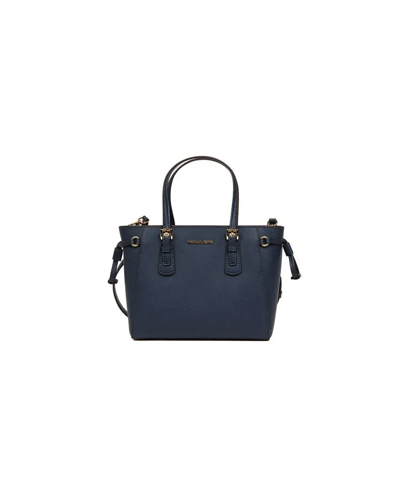 Michael Kors Women's Tote Navy Leather Tote-bags Navy