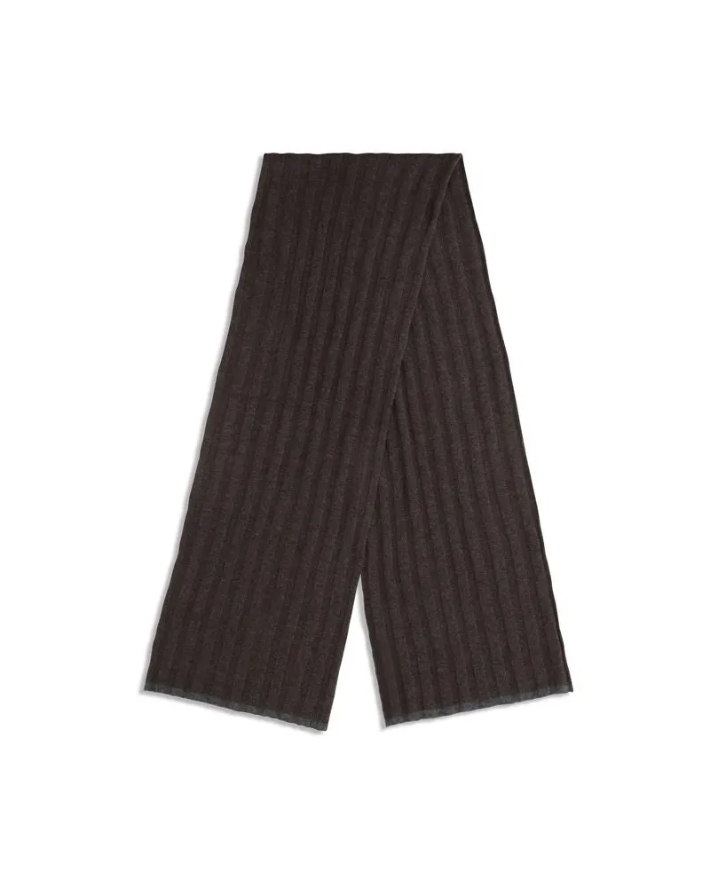 Brunello Cucinelli Men's Brown Cashmere Scarf Brown