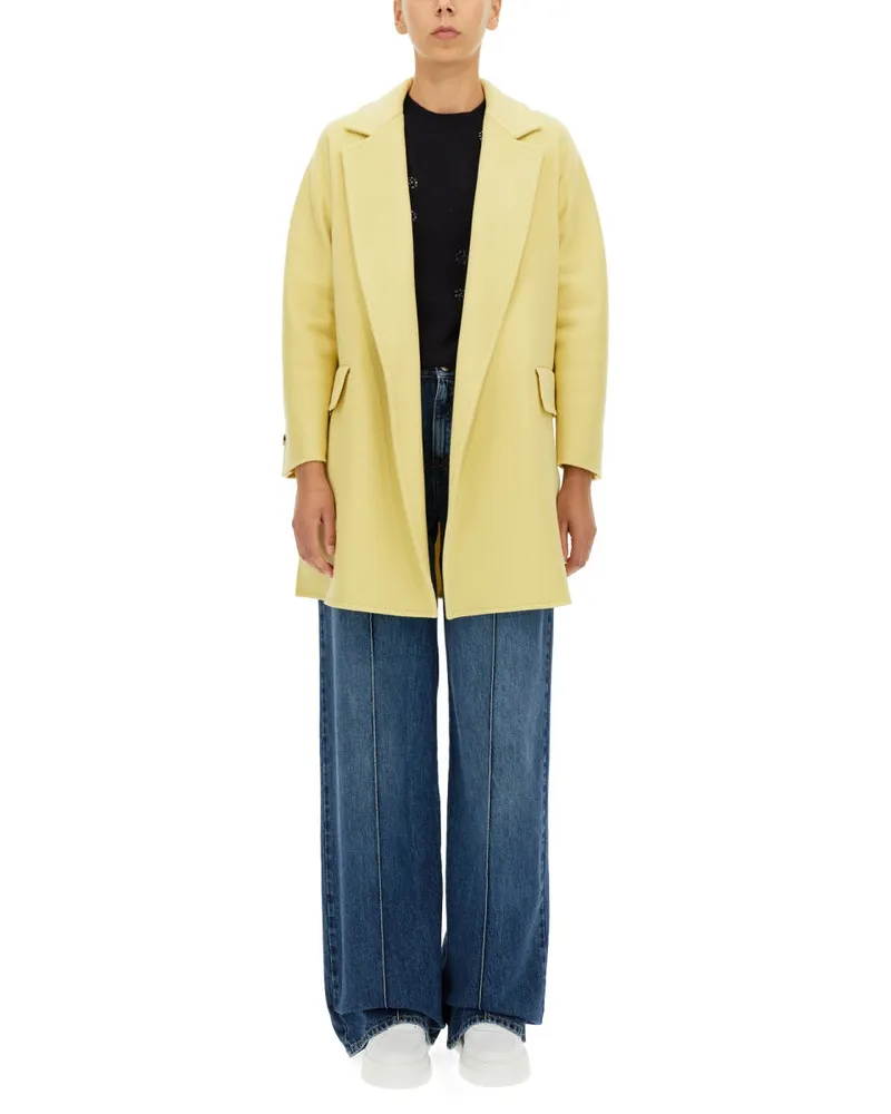 Max Mara Beira Trench Coat — Yellow Yellow
