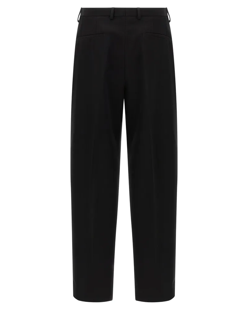 Dolce & Gabbana Men's Black Virgin Wool Dress Pants Black