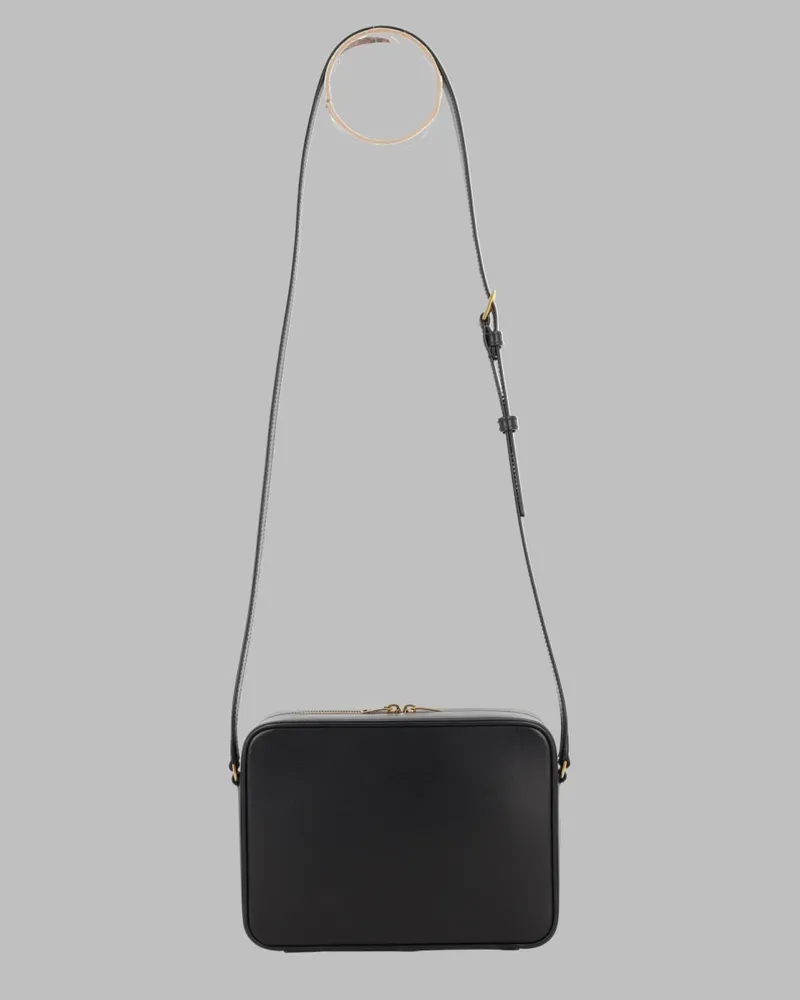 Saint Laurent Men's Camera Bag Calfskin Black Calf Skin Shoulder Black