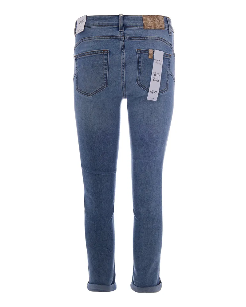 Liu Jo Women's Jeans Denim Light Wash Blue Cotton 