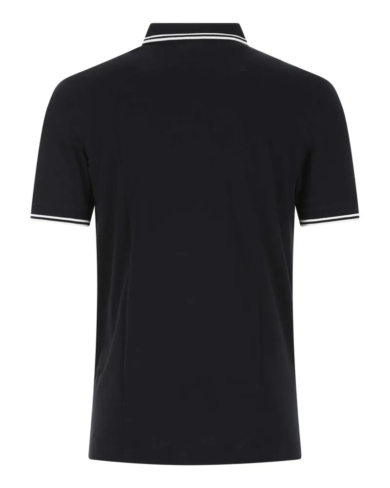 Fred Perry Twin Polo Shirt — Black Black