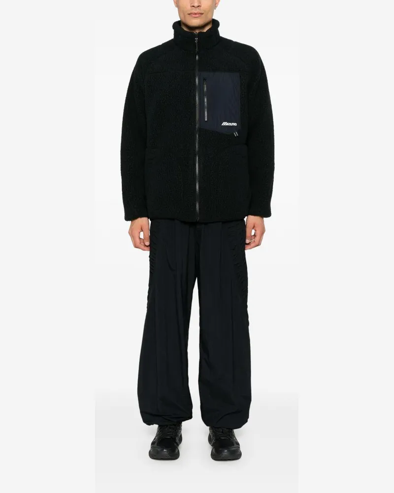 Mizuno Men's Jacket  Black Polyester; Lining: Polyamide Black