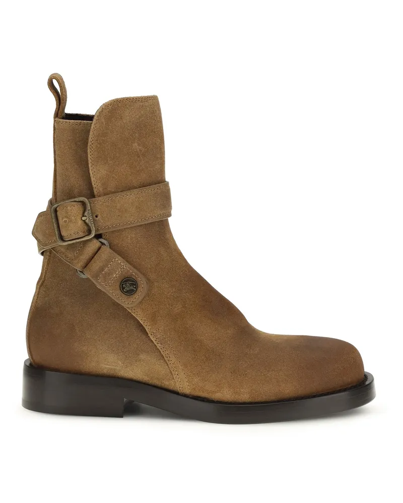 Burberry Women's Suede Boots Brown Calf Leather Brown