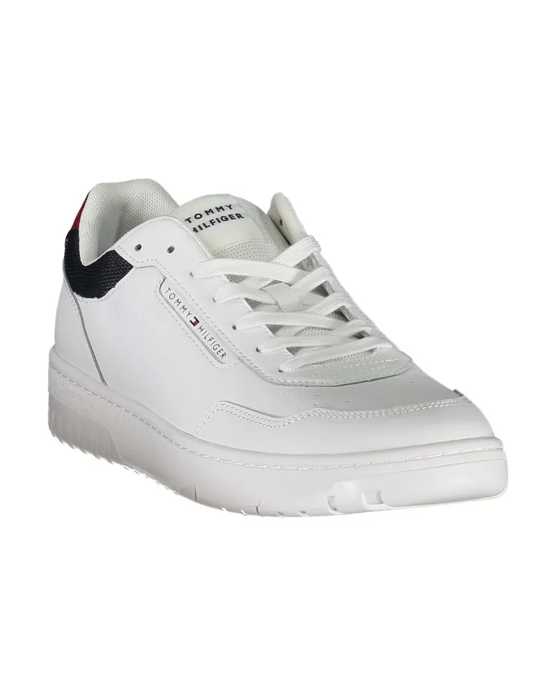 Tommy Hilfiger Leather Low-Top Sneaker — White White