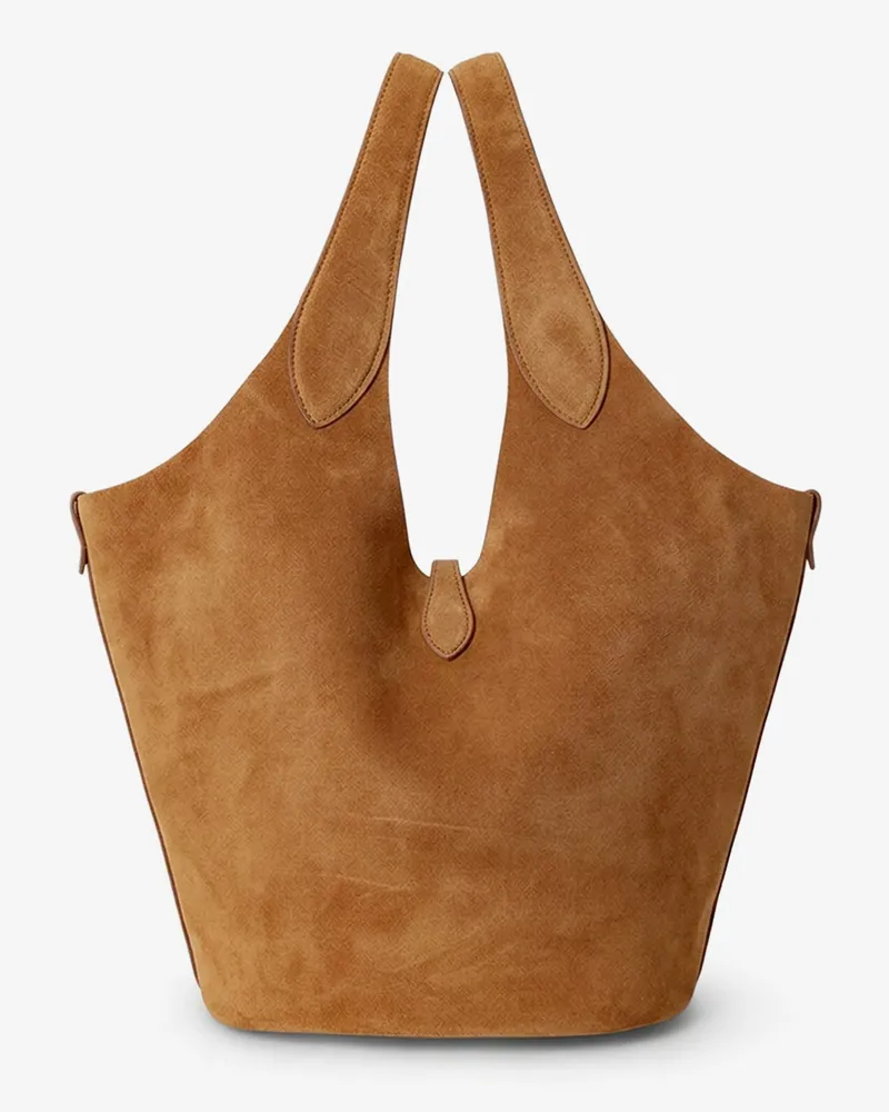 Ralph Lauren Women's Shoulder Bag Play Suede Brown Brown