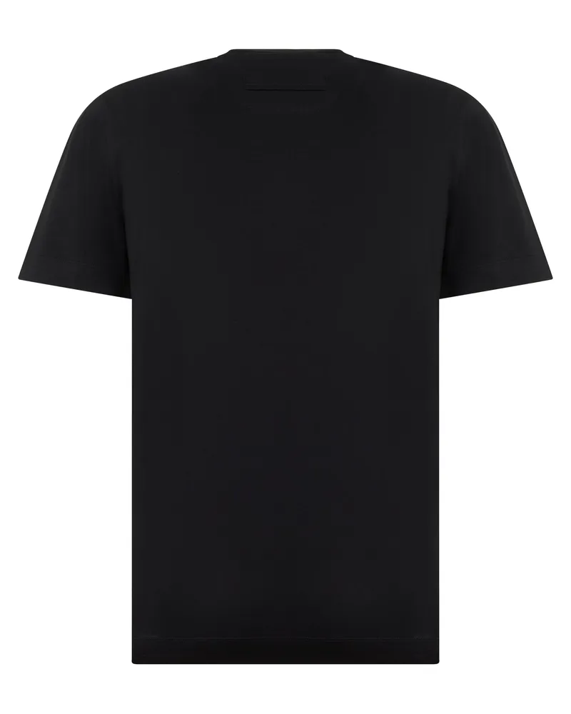 Ermenegildo Zegna Men's T-Shirt Black Cotton T-Shirts And Polos Black