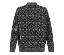 Men's Multicolor Merino Wool Cardigan Clothing