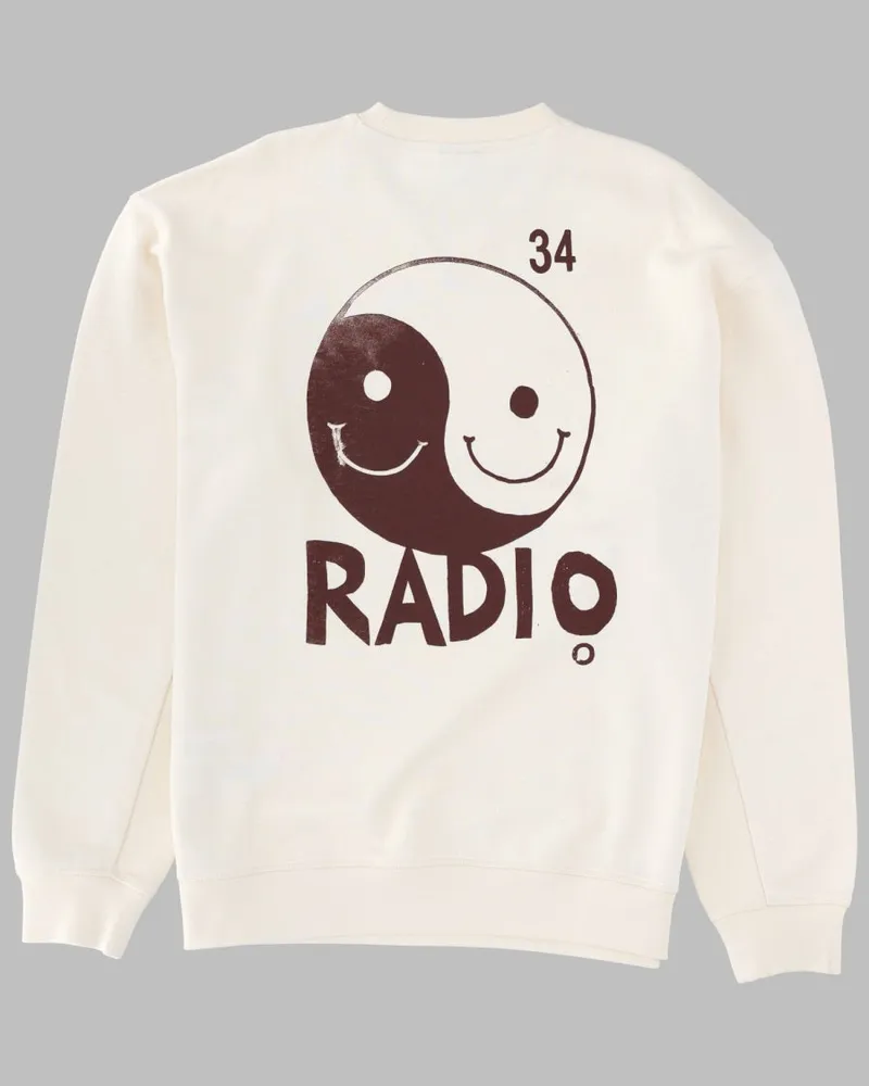 Paul Smith Organic Cotton Oversized Sweatshirt — White White