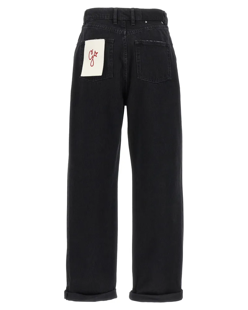 Golden Goose Women's Black Cotton Relaxed Fit Jeans Clothing Black