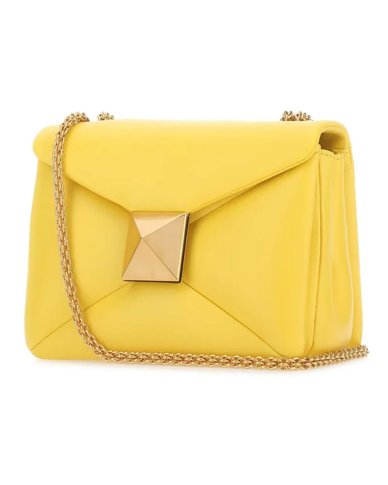 Valentino Garavani Women's Yellow Nappa Leather One Stud Shoulder Bag Kn8 Borse A Tracolla Yellow