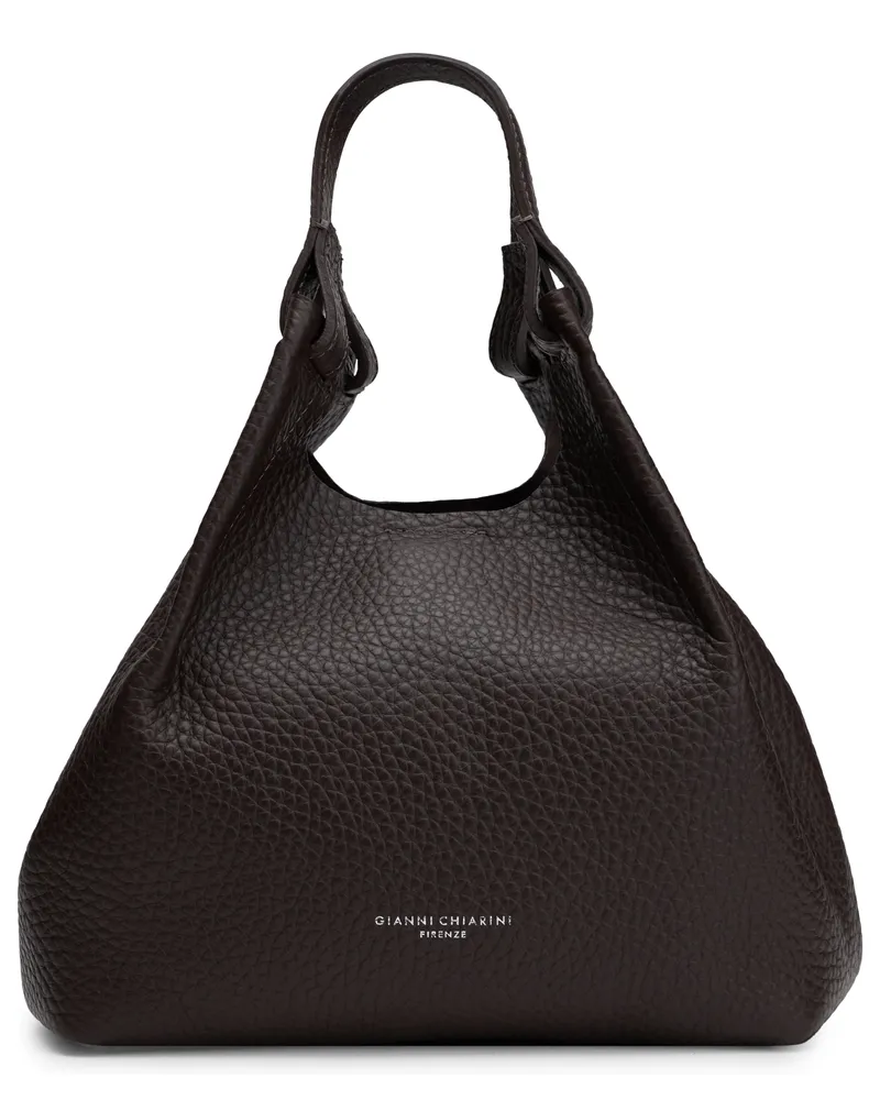 Gianni Chiarini Women's Hobo Handbag Espresso Calfskin Handbags Hand Bags Black